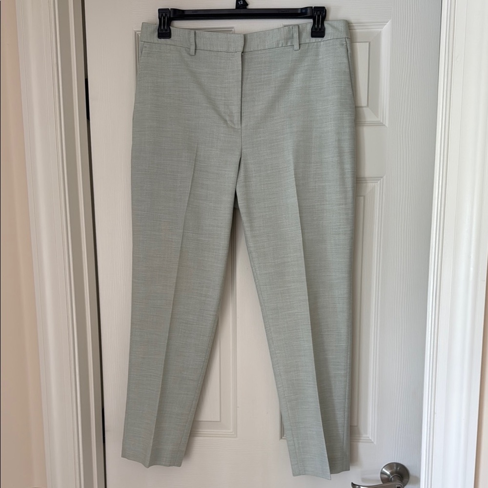 Elegant DKNY Light Green Dress Pants.  Tapered leg 27 3/4” inseam.  Size 12